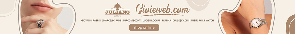 Scopri su Gioieweb.com i migliori gioielli, orologi e oggetti preziosi dei brand più esclusivi come Giovanni Raspini, Mirko Visconti, Marcello Pane, Donna Oro, Misis, Dadini, Philip Watch, Lucien Rochat, Festina. Eleganza e qualità garantite dalla Gioielleria Juliano. Acquista online con spedizione sicura!